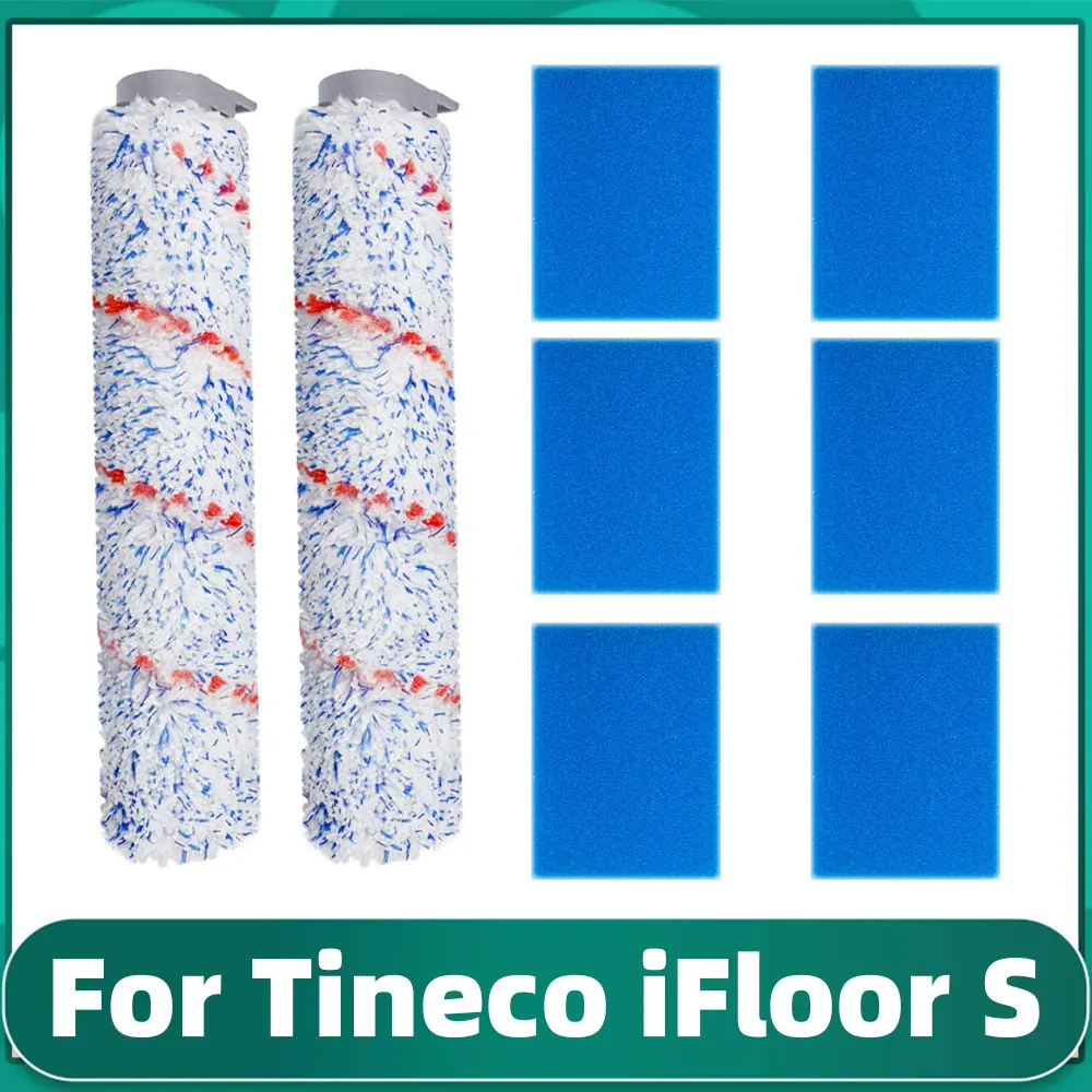 Brosse à rouleau et filtre de remplacement pour aspirateur sec/humide sans fil Tineco iFloor S / iFloor/HF10E-01, pièces de rechange