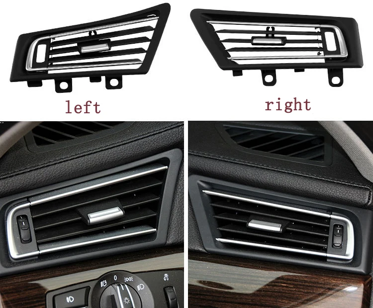 Stickers trim Air outlet panel for BMW 7 series F02 Auto Accessories Left Right Car Styling Air Conditioning Vent frame cover