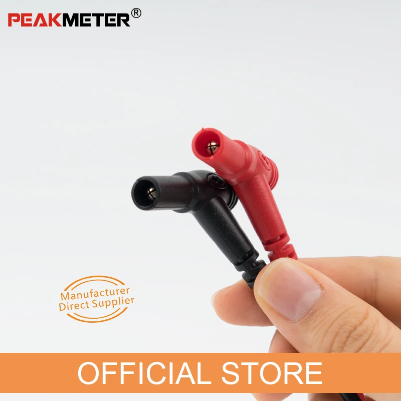 PEAKMETER Double Layerซิลิโคน 1000V 20A Universal MultimeterดิจิตอลGold-PlatedทดสอบProbeอะไหล่