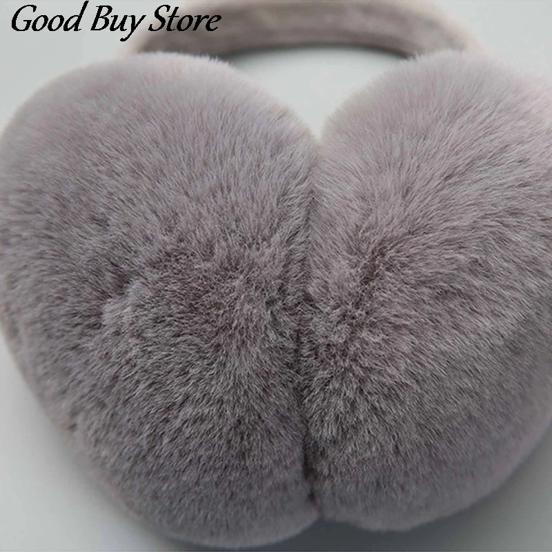 Flurry Fur Earmuffs Winter Cold Protection Women Men Warm Headphones Earmuff Soft Plush Ear Warmer Skiing Cycling Earflap Cover