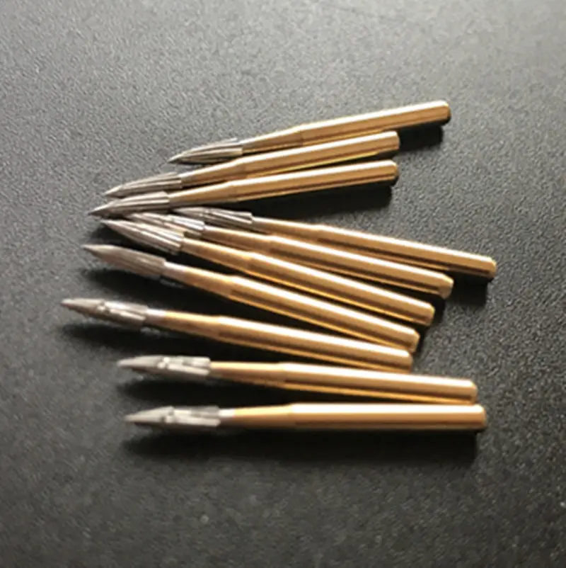 Brocas dentais de carboneto de tungstênio, 10 lâminas, corte e acabamento, brocas fg 7901/fg 7902/fg 7903