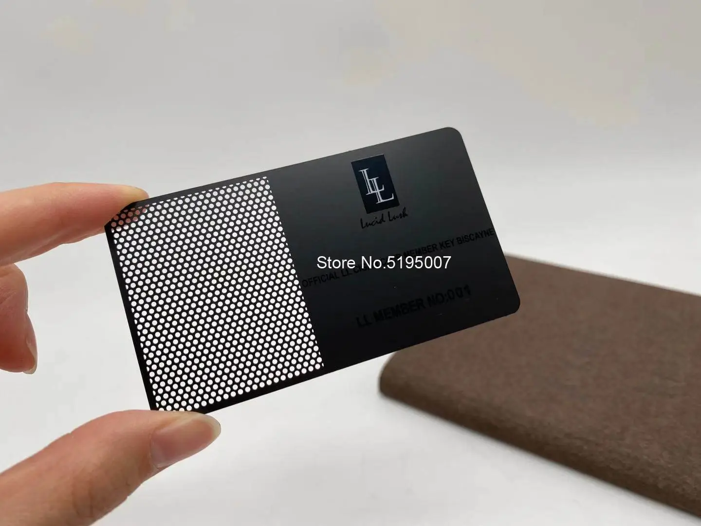 Stainless Steel Electroplate Matt Black Business Metal Card