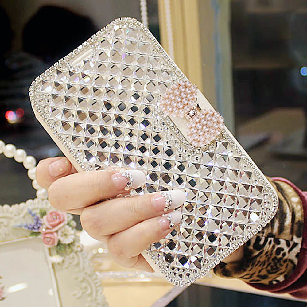 Flip Leather Case for Samsung Galaxy S21 S20 FE Ultra Plus Wallet Coque A52 A75 A51 A71 A50 A70 Diamond Rhinestone Phone Funda