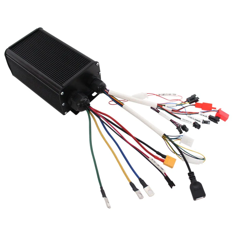 RisunMotor 36V/48V/60V/72V 1000W-2000W 45A Ebike Intelligent Programmable Motor Speed Controller Support Regenerative Function