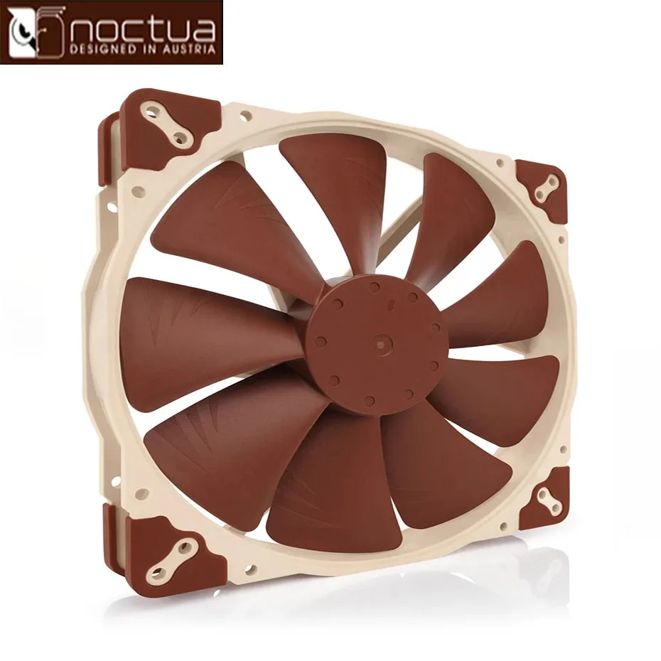 

Noctua NF-A20 FLX 20CM Fan Cooling fan 5V/12V and 3pin /4pin PWM thickness heat dissipation chassis small fan