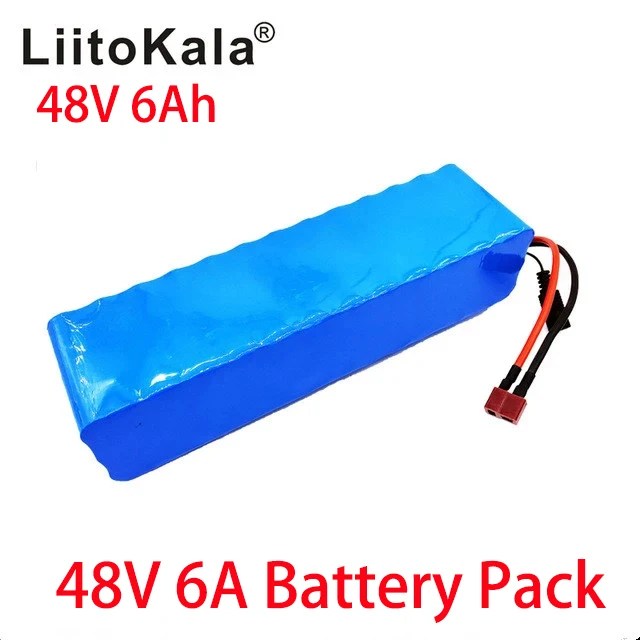 LiitoKala 48V 6ah 13s3p High Power 18650 Battery Electric Vehicle Electric Motorcycle DIY Battery BMS Protection+2A Charger