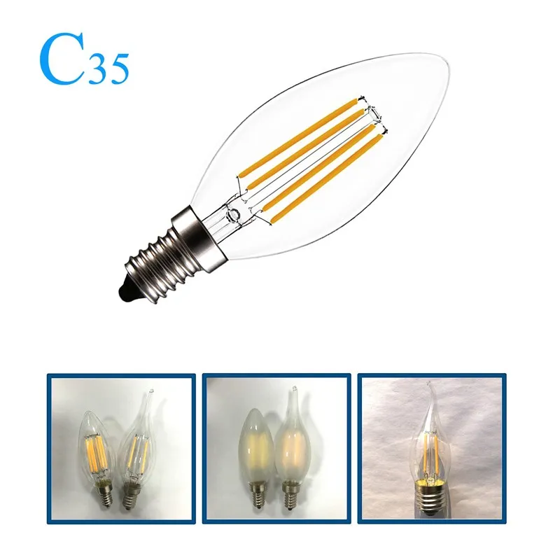 

220 В E14 Светодиодная лампа-свеча E14 C35 Лампа накаливания E27 Светодиодная лампа 230 В 240 В C35 C35L G45 220 В COB Светодиодная лампа накаливания Декоративная лампа