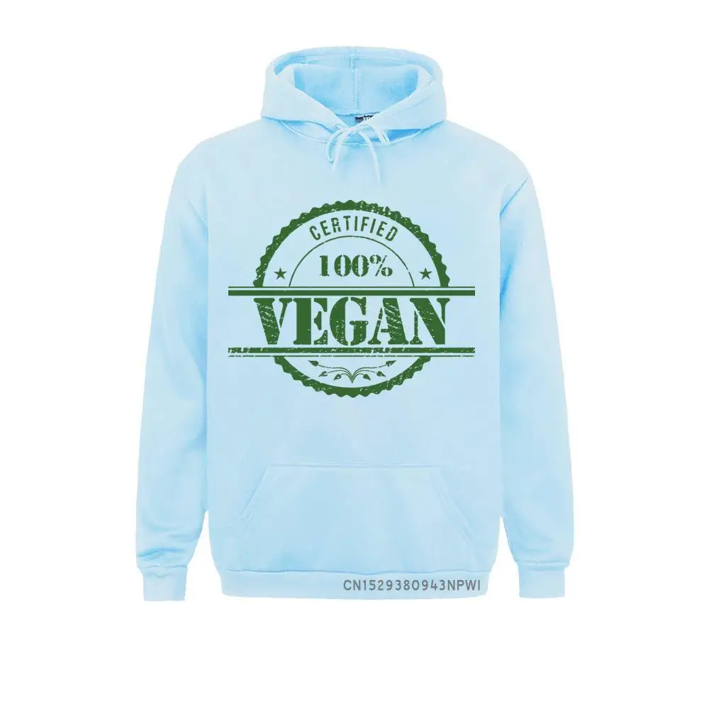 Men Certified 100% Vegan Hoodie Crazy Pocket Male Sportswear Clothes Pullover Grey Sweatshirts