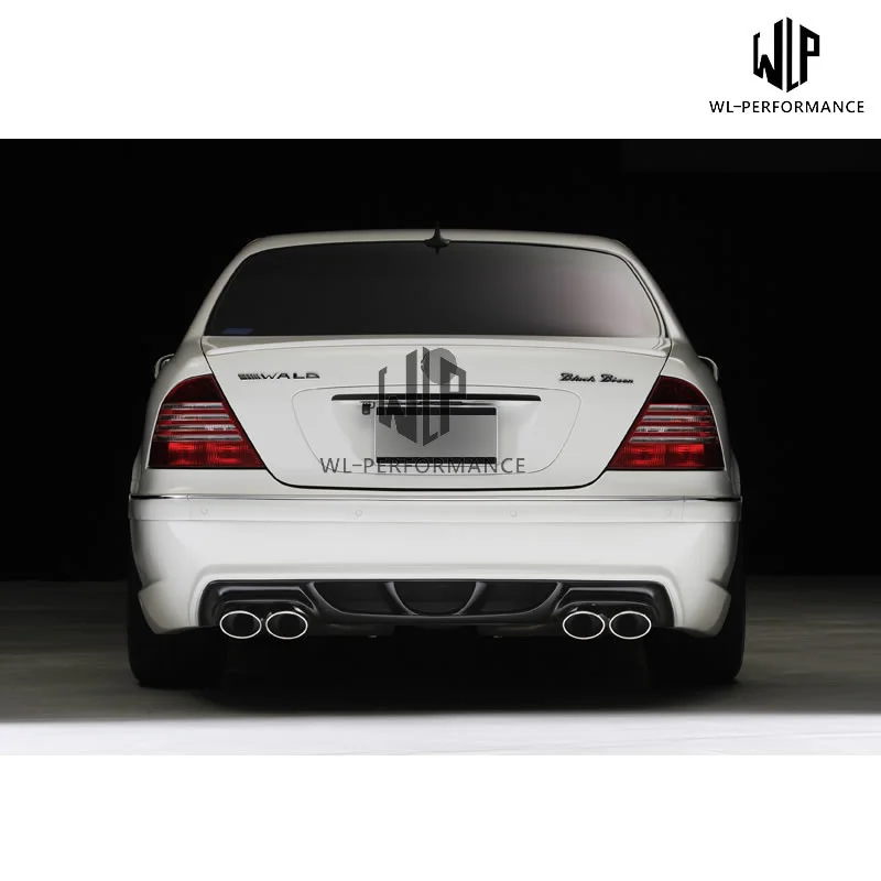 W220 S320 S350 Frp Unpainted Car Body Kit Front Rear Bumper Side Skirts for Mercedes-benz W220 S500 2001-2005