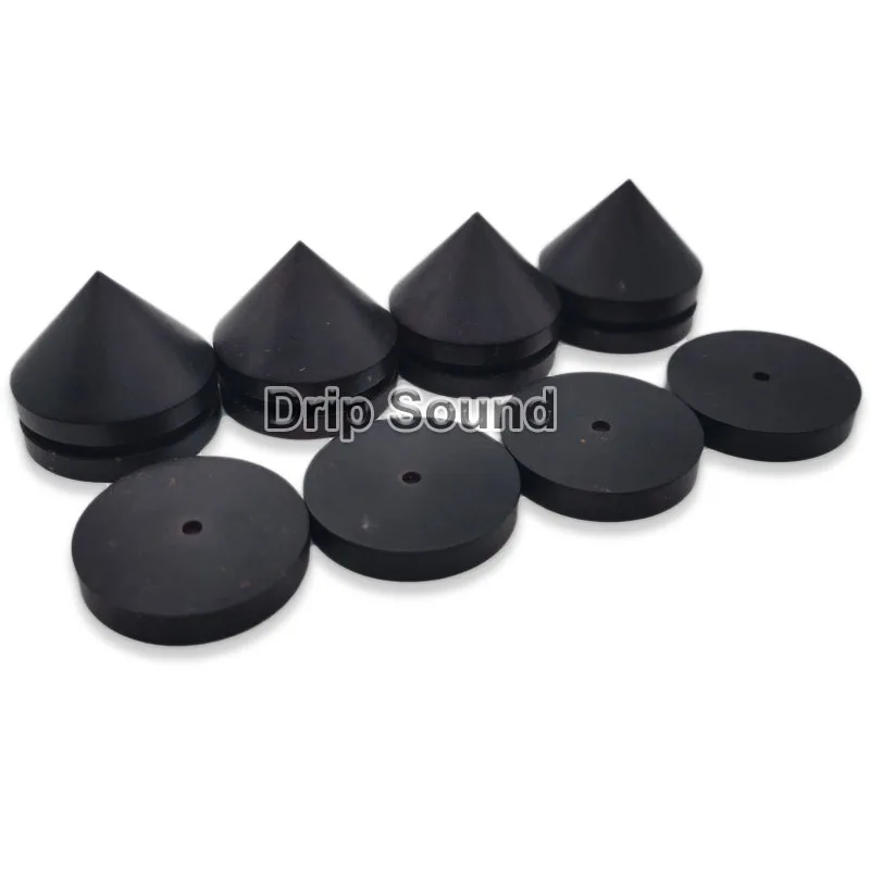 

25mm/0.98" Ebony Speaker Shock Spike Amplifier Shockproof Stand Isolation Feet Base Pad #Black