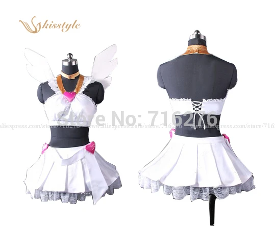 

Kisstyle Fashion Anime Panty & Stocking with Gaterbelt Panty Cloth Uniform Cosplay Costume,Any Size (No Wing)