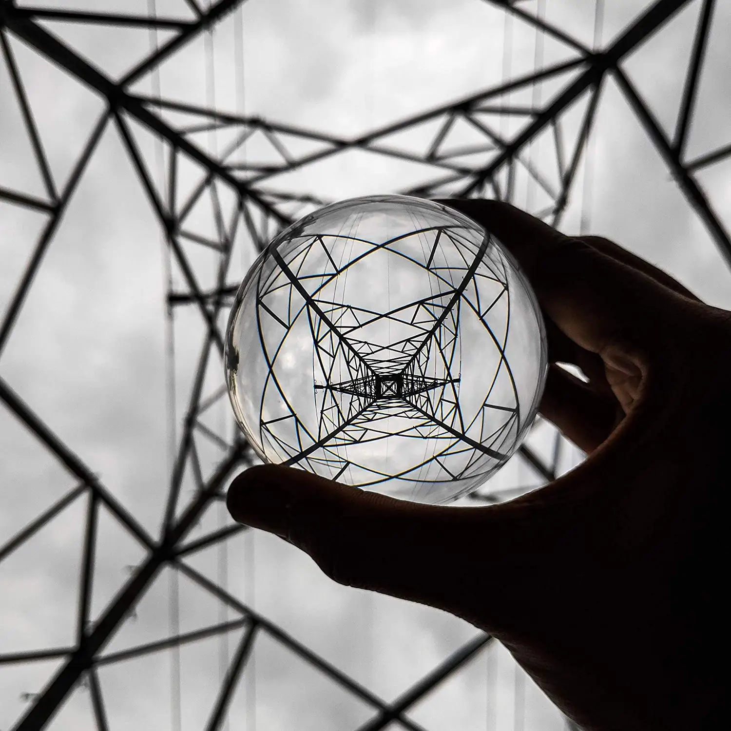 Nguyên Chất Thấu Kính Pha Lê Bóng 60Mm Photopraphy Lensball Cao Cấp Hình Quả Cầu Thủy Tinh Cho Điện Thoại Và Máy Ảnh