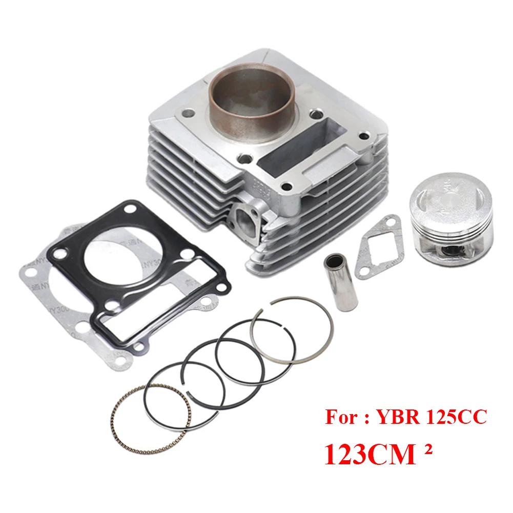 Motorcycle Cylinder Kit 54mm Pin Big Bore For Yamaha YBR125 XTZ125 YB125Z YBR XTZ 125 Modified Upgrade To YBR150 YBR 150