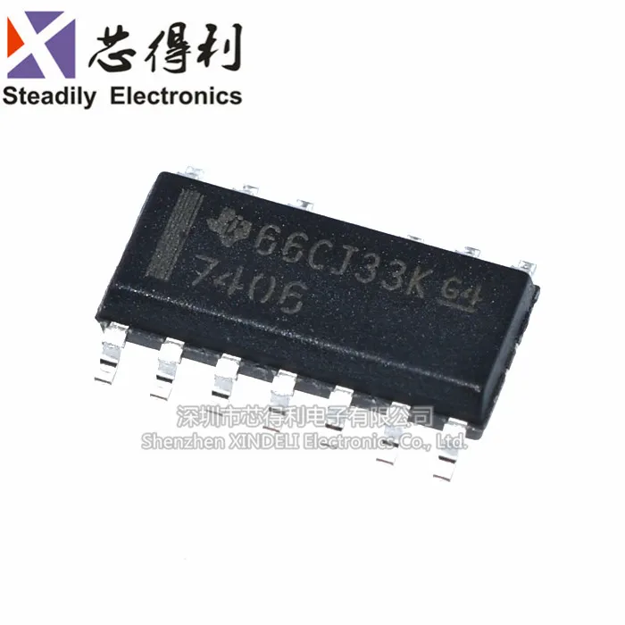 10pcs/lot Original Sn7406dr SOIC-14 High Voltage Output Six-Way Inverng Buffer/Driver