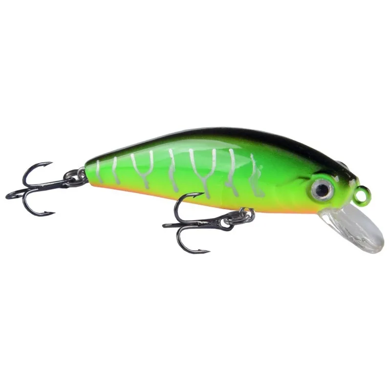 1Pcs Mini Wobbler Jerkbait 5.5cm/6.5g Laser Hard Bait Minnow Crank Fishing Lures Hook Bass Fresh Saltwater Tackle Sinking