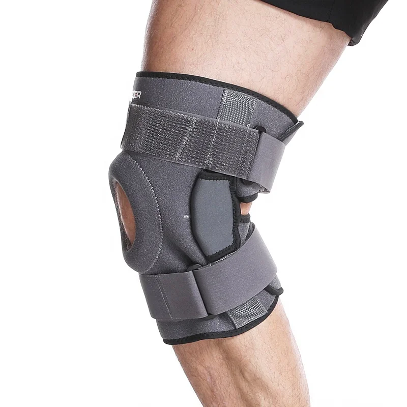 Neoprene Orthopedic Knee Brace Adjustable Knee Support Strap with Silicone Patella Pad Protector for Joint Pain Guard Kneepads