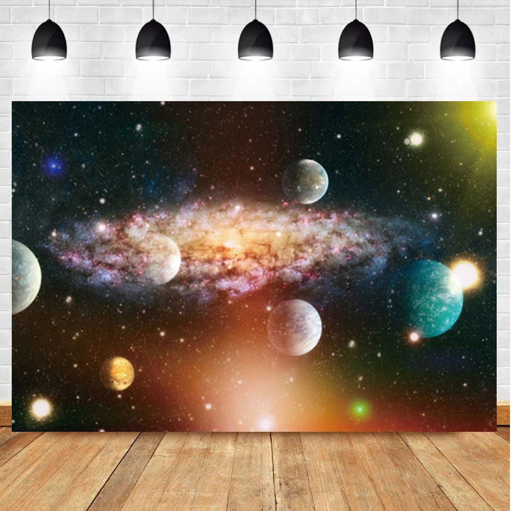 Fairytale Starry Space Universe Baby Birthday Science Fiction Photography Background Photography Backdrop Props For Photo Studio