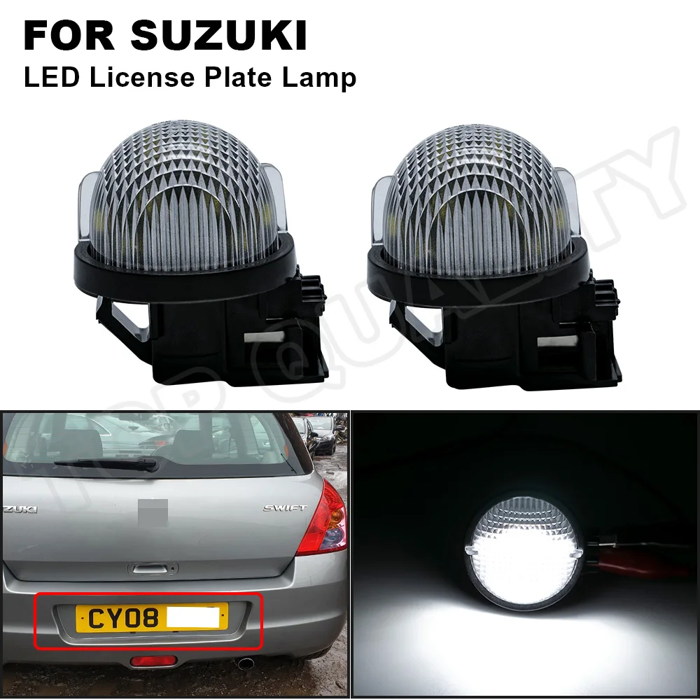 

2PCS Car LED License Plate Light For Suzuki Jimmy JB Alto HA Carry Pickup Grand Vitara Swift Wagon R MC Baleno Number Plate Lamp