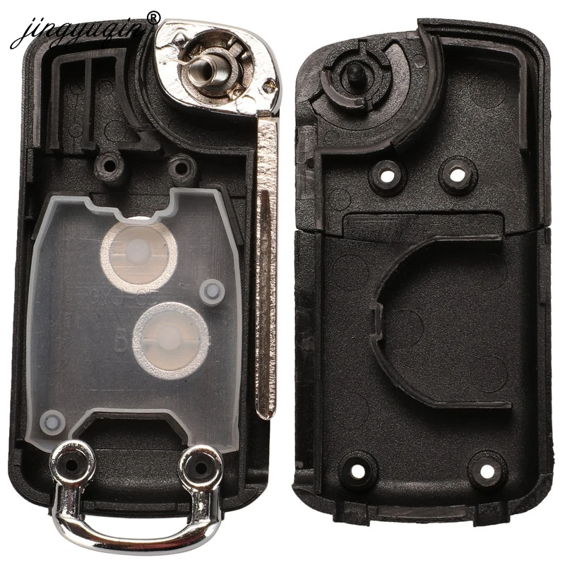 Jingyuqin 2 BTN Flip modificado coche remoto clave Shell para Citroen C1 C2 C3 C4 Xsara Picasso Peugeot 206, 306, 307, 107, 207, 407, socio