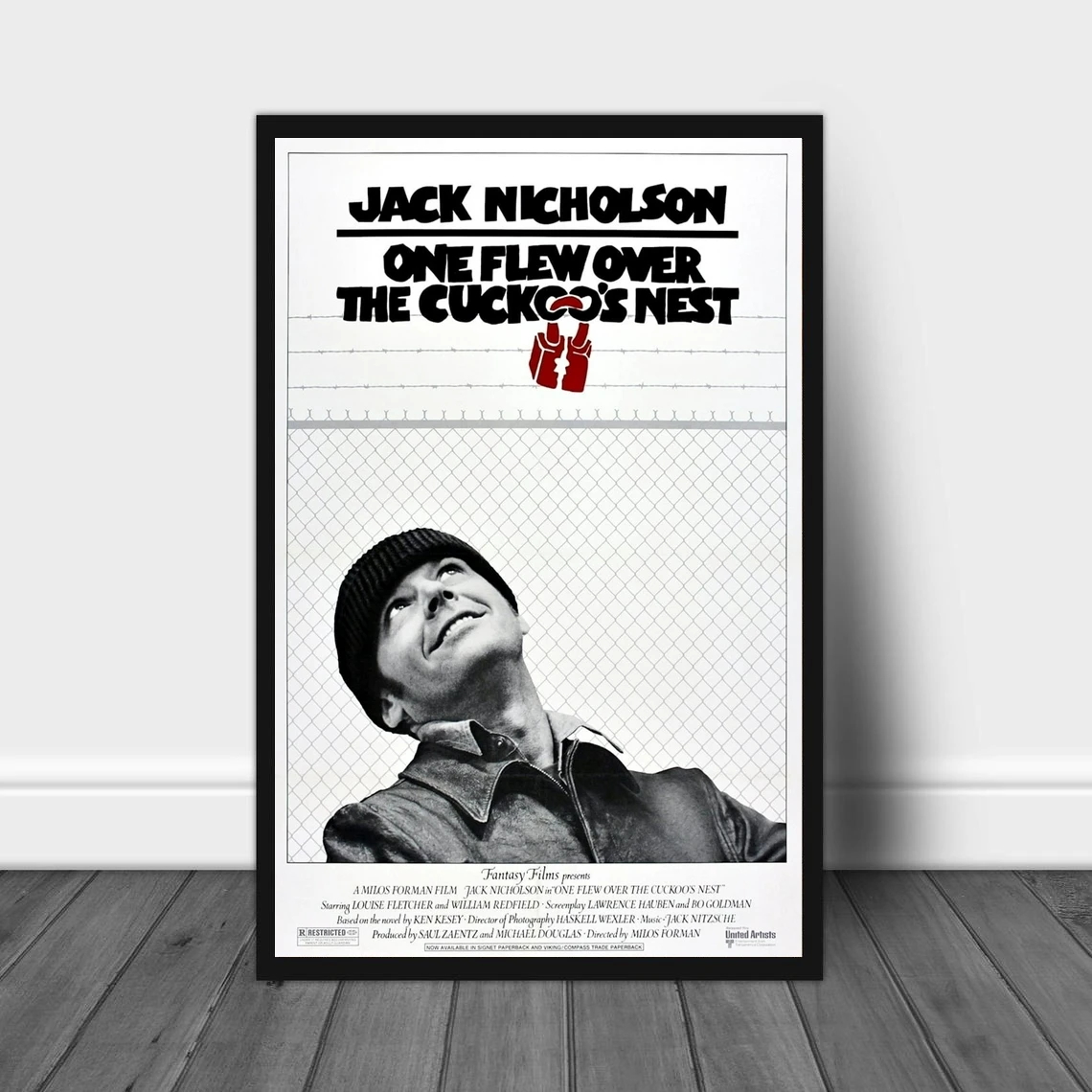 One Flew Over the Cuckoo's Nest Movie Poster (1975) Canvas Print Home Wall Painting Decoration (No Frame)