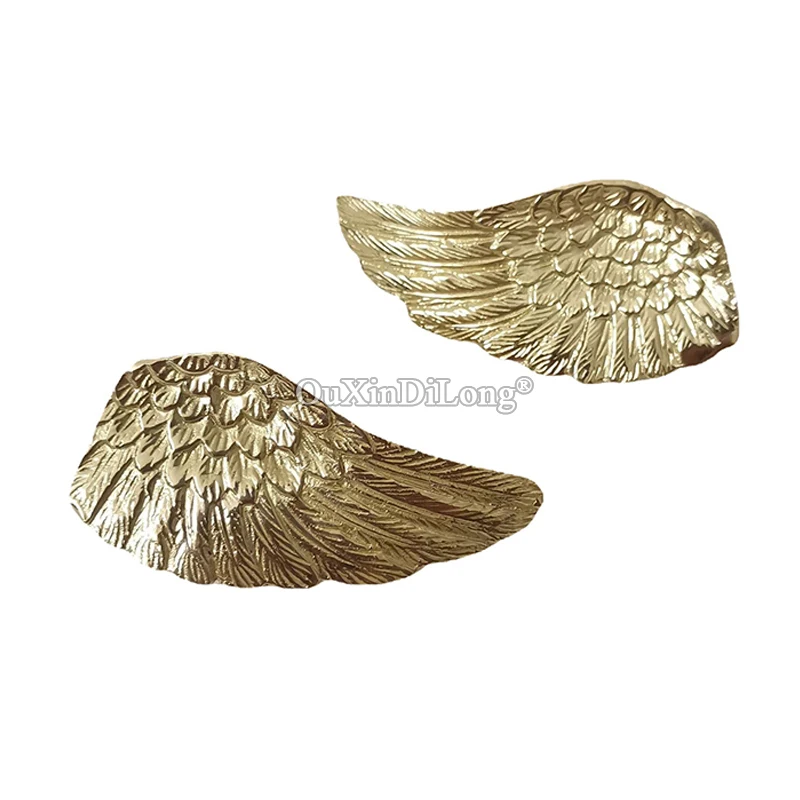 Retro 5Pair Pure Brass Vintage French Wings Furniture Handles Drawer Pulls Cupboard Wardrobe Closet TV Wine Cabinet Pulls Gifts