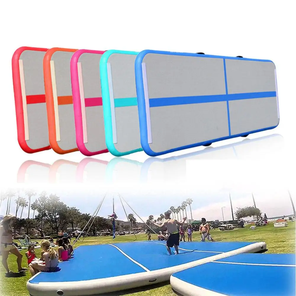 Free shipping Inflatable Track Gymnastics Mattress Gym Tumble Airtrack Floor Yoga Training Tumbling wrestling Yogo with Pump