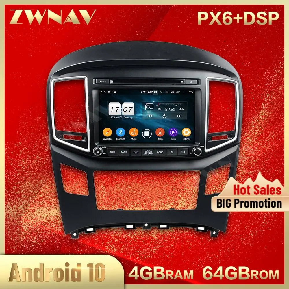 

2 din Android 10.0 screen Car Multimedia player For Hyundai H1 Grand Royale I800 BT video stereo GPS navi head unit auto stereo