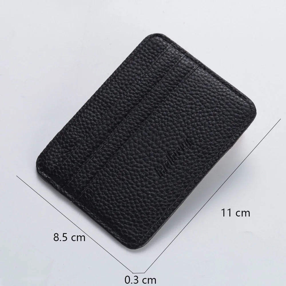 2024 Unisex Card Holder Slim Wallet Name Customized Photo Holder Hight Quality PU Leather ID Card Holder For Men and Women