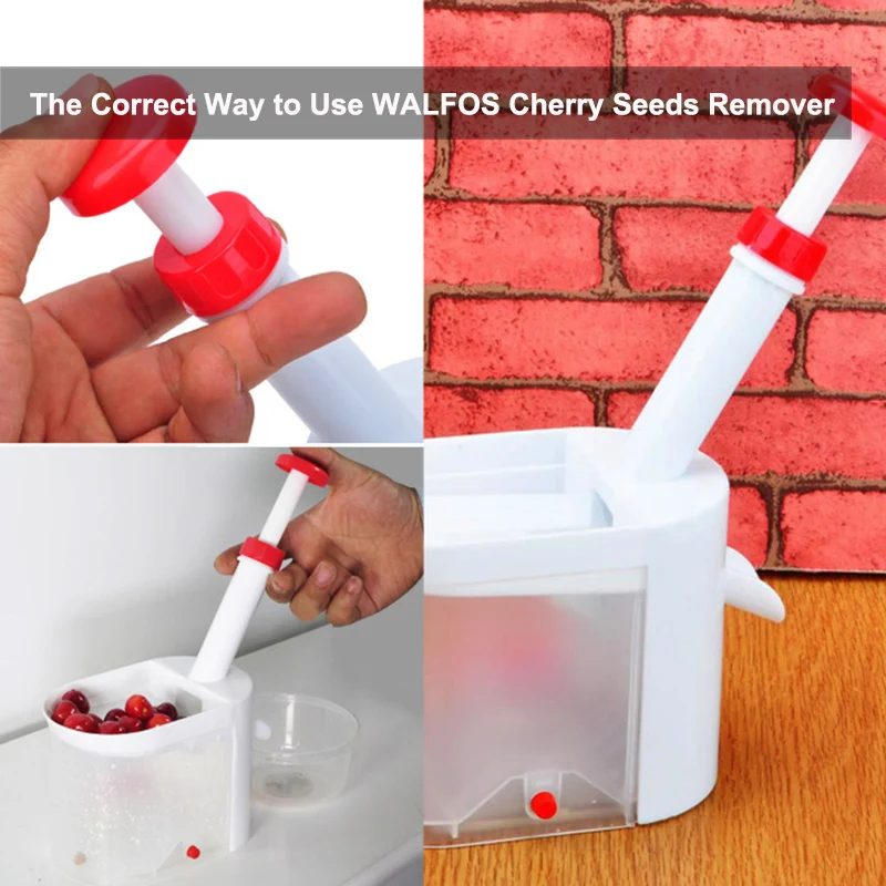 WALFOS Cherry Pitter Remover Machine Fruit Olive Core Seed Nuclear Remover Kitchen Accessories Gadgets