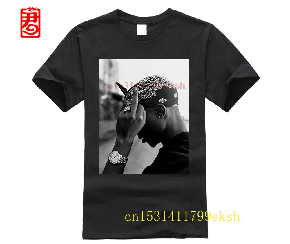 2023 new Side 2Pac Mid Finger Tupac Amaru Shakur PAC Makaveli Digital Underground T Shirt men t shirt