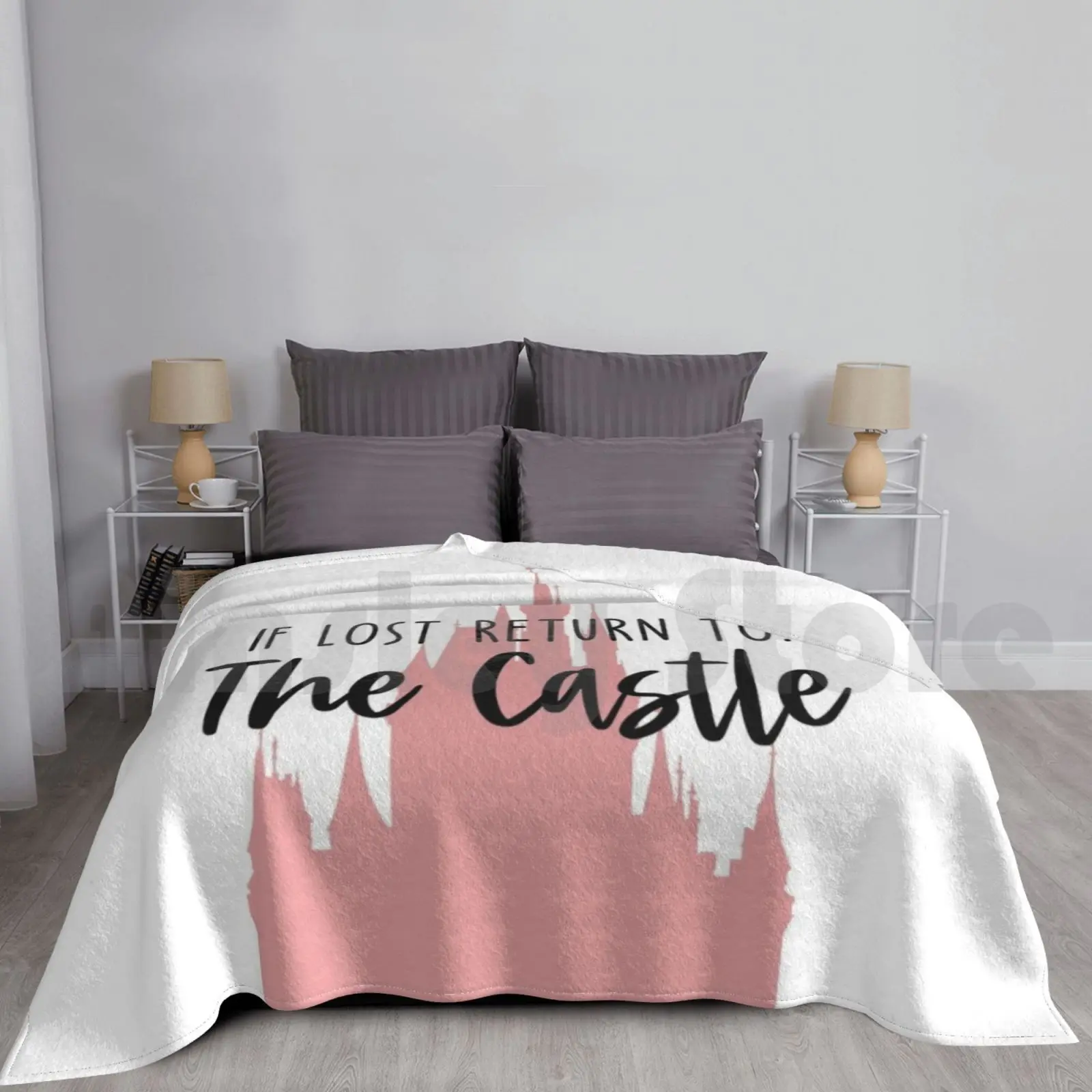 If Lost-The Castle Blanket For Sofa Bed Travel Wdw Castle Magic Kingdom