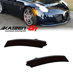 Smoked Lens Amber Full LED Front Side Marker Lights Wheel Arches Lights For 2006-2010 Pontiac Solstice & 2007-2010 Saturn Sky