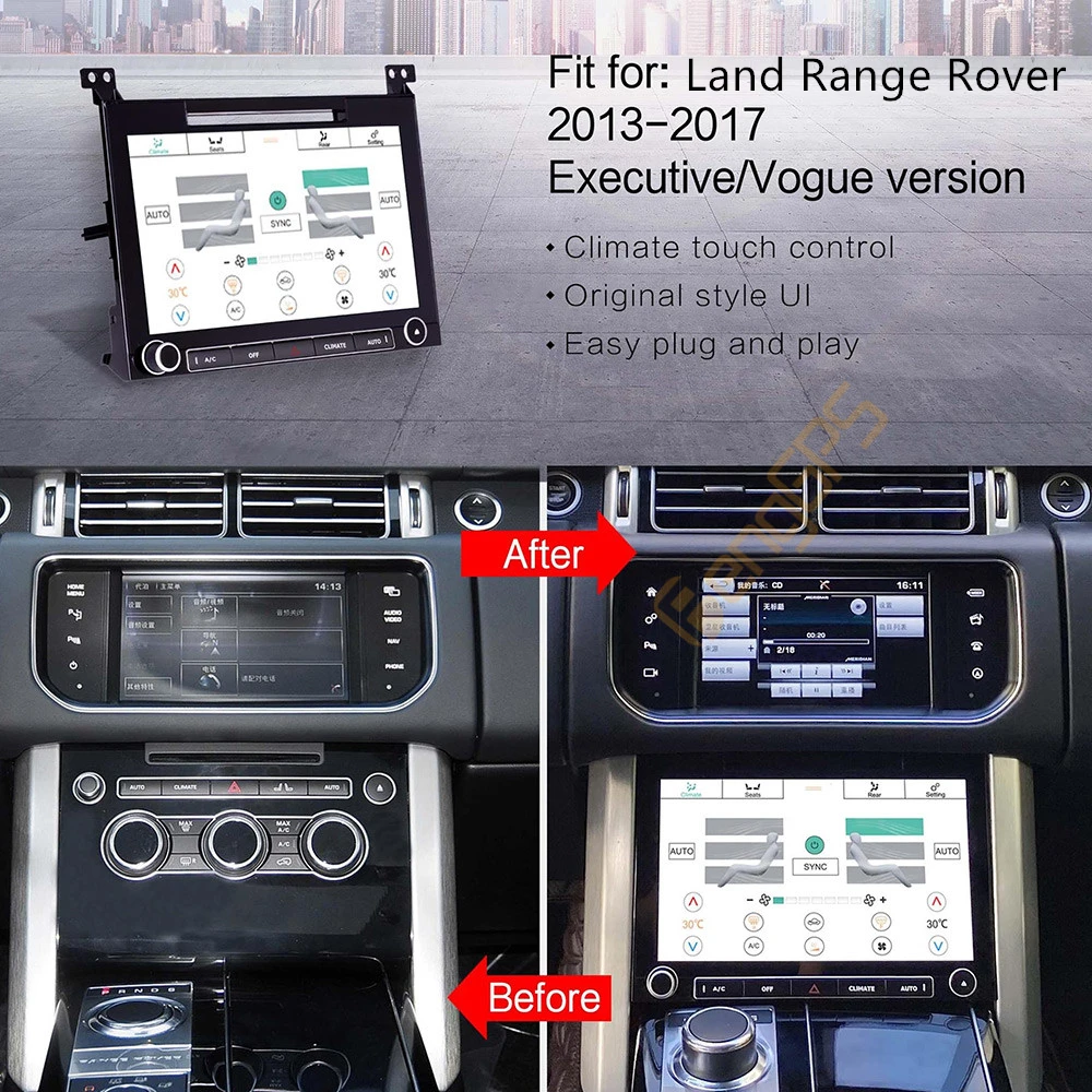 AC A/C Board For Land Rover Range Rover Sports Executive Vogue 2012 - 2018 Air conditioning control touch LCD Screen