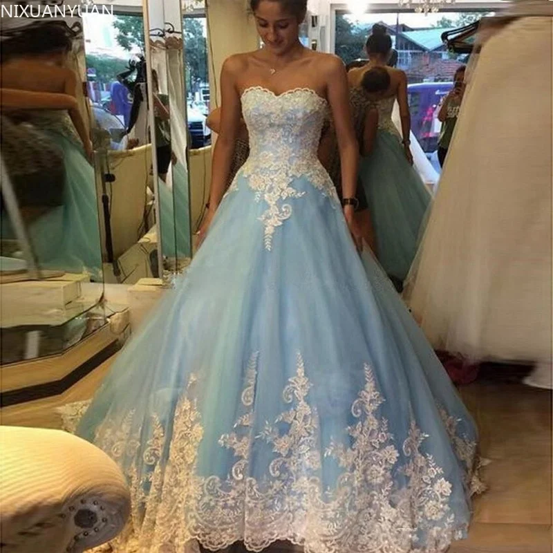 Quinceanera Dresses 2023 Ball Gown Floor-Length Vestidos De 15 Anos 16 Wear Strapless White Appliques Prom Party Gowns