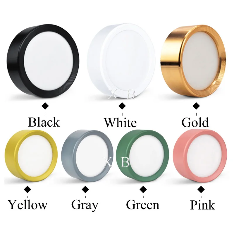 AC220V LED Ceiling Light Surface Mounted Ceiling Lamp 3W 5W 7W 9W 12W 15W 20W 3000K 6000K Indoor Living Room Book Rack Lighting