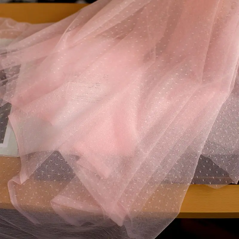 1.6M Wide 42 Colors High Quality Soft Net Tulle Mesh Lace Fabric Dolls Dress Girls Clothing DIY Sewing DECOR Materials