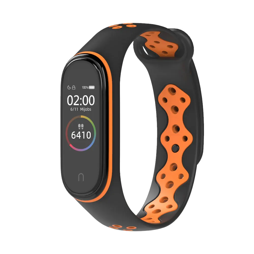 Für Xiaomi Mi Band 4 Armband Handgelenk Armband für Xiaomi Band 4 Opaska Sport Silikon für Miband 3 Armband durchscheinende Zubehör