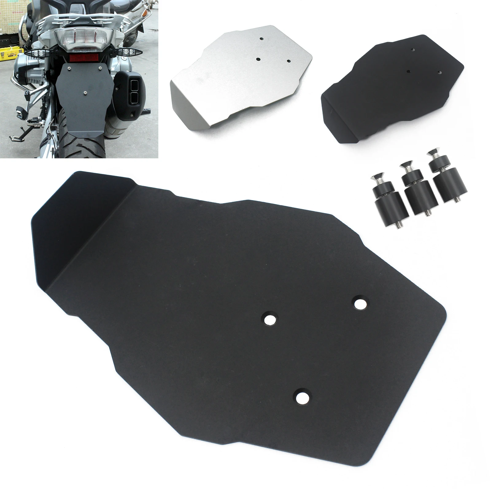 

Rear Extended Fender Splash Guard Protector Plate For BMW R1200GS 2008 2009 2010 2011 2012 2013 Motorcycle Aluminum