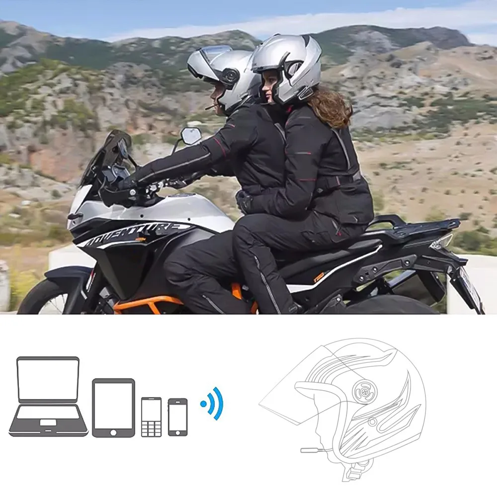 Motorcycle Wireless Bluetooth Helmet Headset Hands-free Telephone Call Kit Stereo Anti-interference BT11 Headset