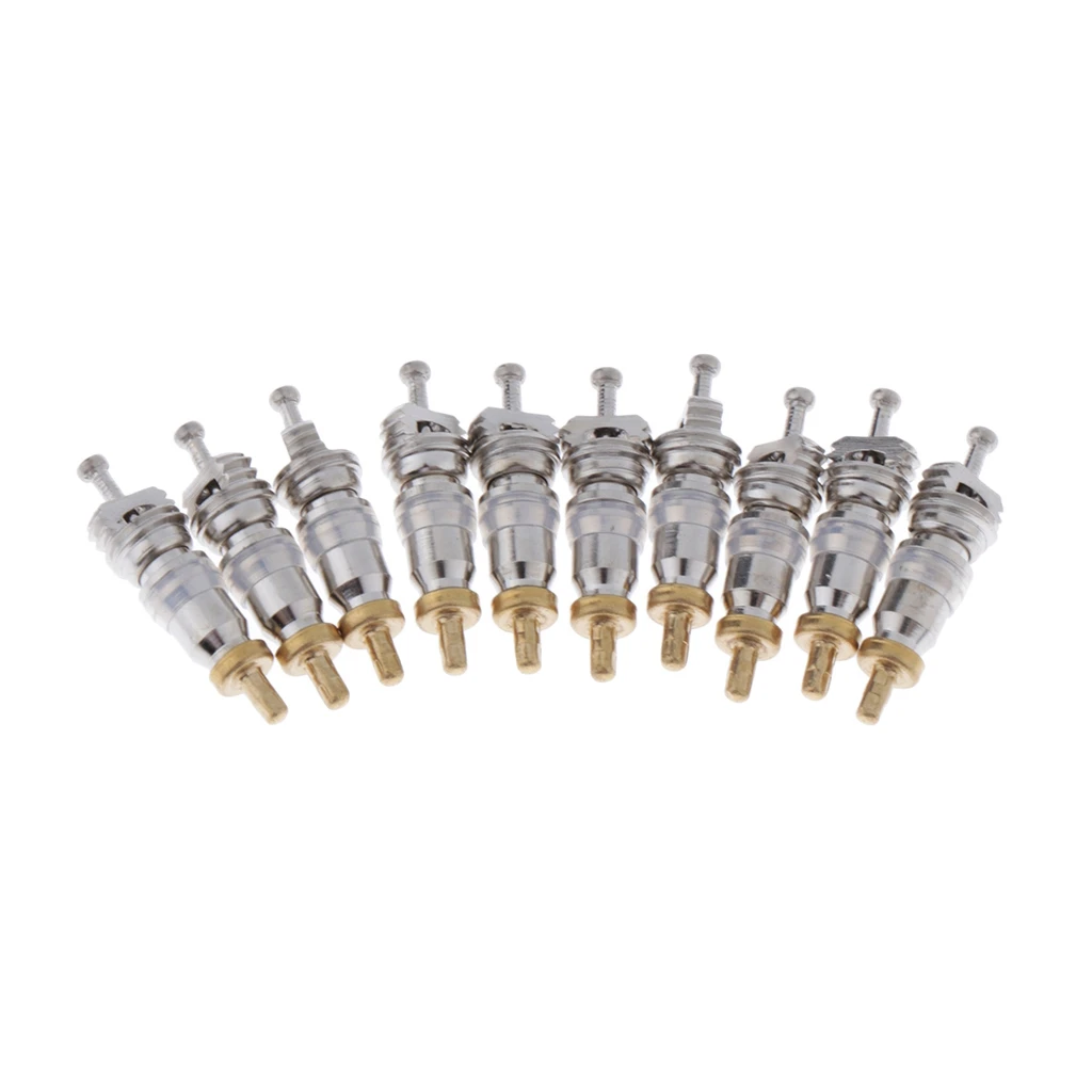 10x Heavy-duty R410 Brass Valve Cores Repl ement for   & Refrigeration Valve Core Repl ement