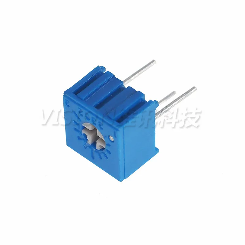 10PCS/LOT ORIGINAL 3362P 103 10k  Top Adjustable Single Turn Potentiometer 1K 2K 5K 50K 100K 200K 500K 1M Inductor