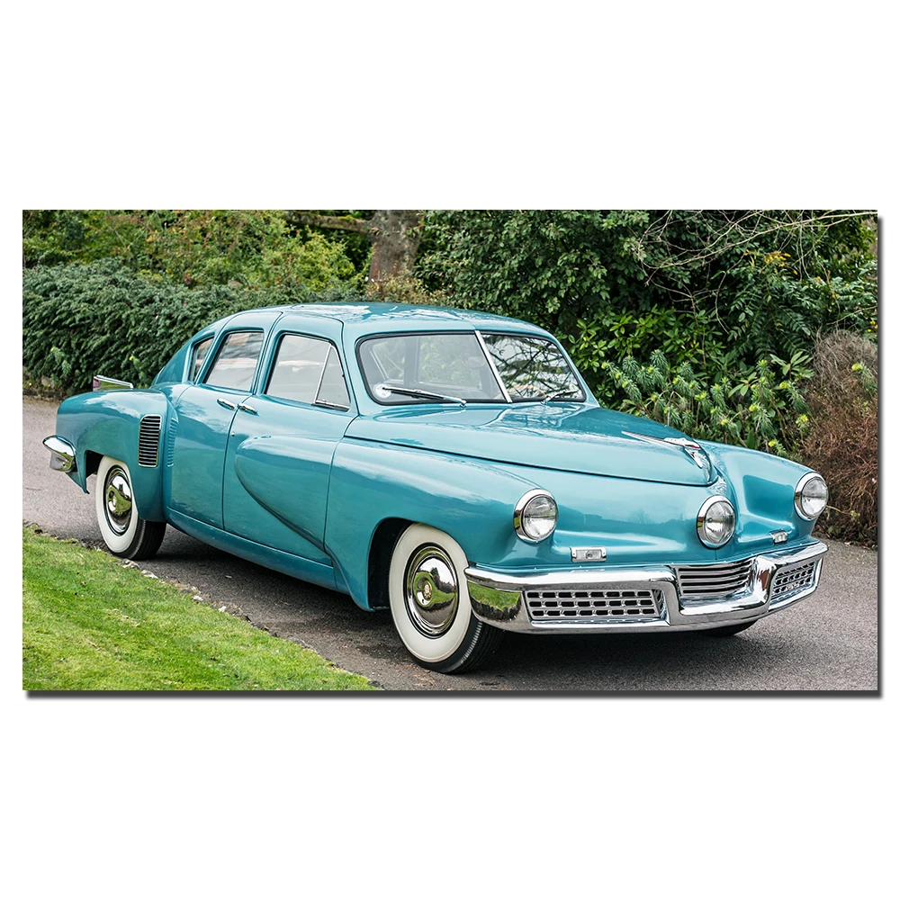 

Tucker 48, Классические автомобильные обои, холст, плакаты и принты, настенная живопись для декора гостиной