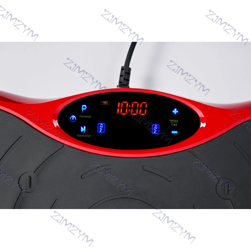 120Kg Digital Display Fitness Slim Vibration Machine Trainer Plate Platform Fat Burning Body Shaper With Resistance Bands 220V