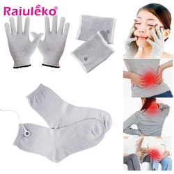 Electrode Gloves Socks Bracers Cable Conductive Silver Fiber TENS/EMS Electrode Therapy Electrotherapy Unit For Phycical Therapy