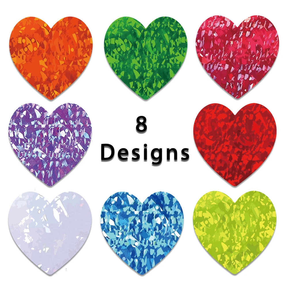 ハート型の粘着ラベル,500個/ロール,スクラップブッキング,パッケージ,結婚式の装飾,文房具用