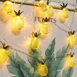 Pineapple Led Light Strings Garlands Battery Operated LED Lamp Holiday Party Garden Decoration Fairy Lights Holiday lighting