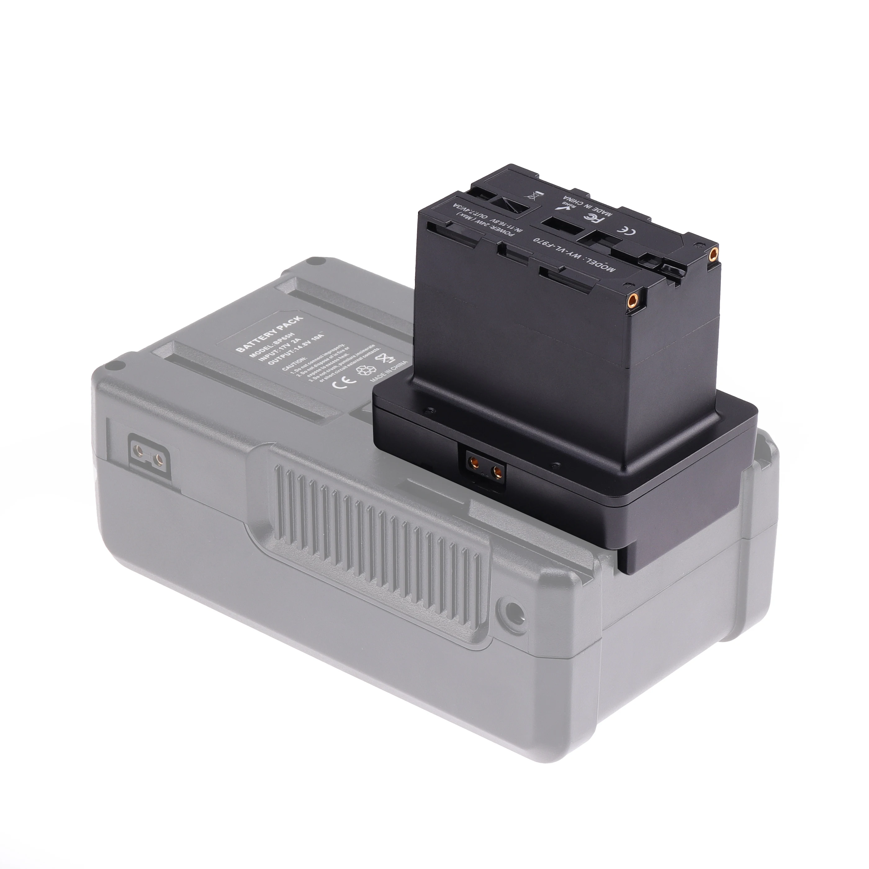 FOTGA Mini Nano v-lock piastra di montaggio adattatore per NP-F970 alimentazione a batteria per Monitor trasmissione Z CAM E2 S6/F6 Camera