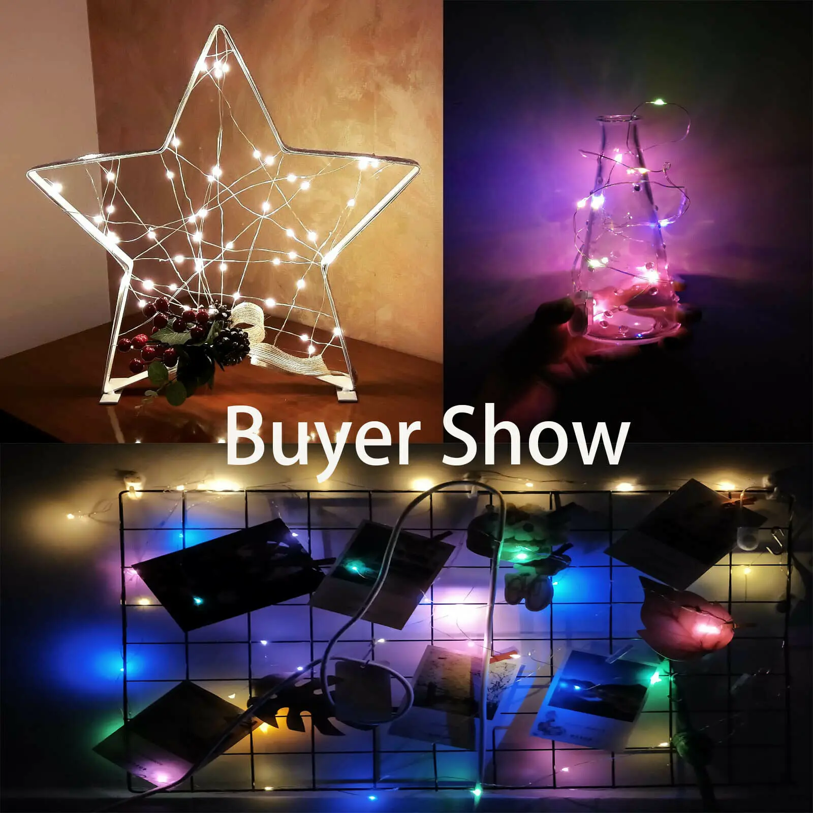 MIni Battery Powered LED String light 1M 1.5M 2M  Fairy Lights Copper Wire For Christmas Garland Wedding Party Indoor Room Decor