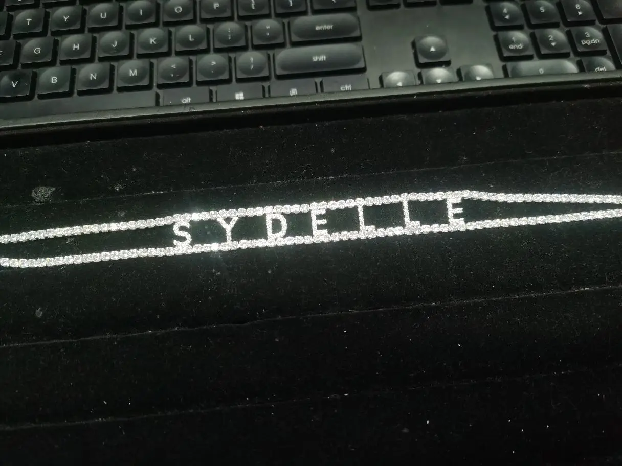 DOREMI 9mm 3A Zircon CUSTOM Name Necklace with 2 Rows 3mm Tennis chain Personalized Name Number Choker Women Mother's Day Gift