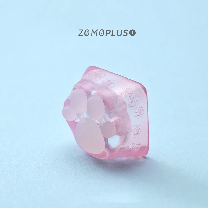 ZOMO เรซิ่น3D Plus พิมพ์ Cat Paw Keycaps OEM แป้นพิมพ์ Backlight RGB ที่กำหนดเอง DIY Tiffany Mx สวิทช์ Keycaps